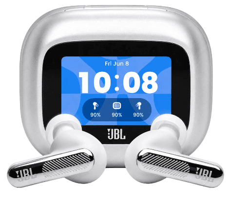 JBL Live Beam 4 True-Wireless-Ohrhörer mit Geräuschunterdrückung, Silber