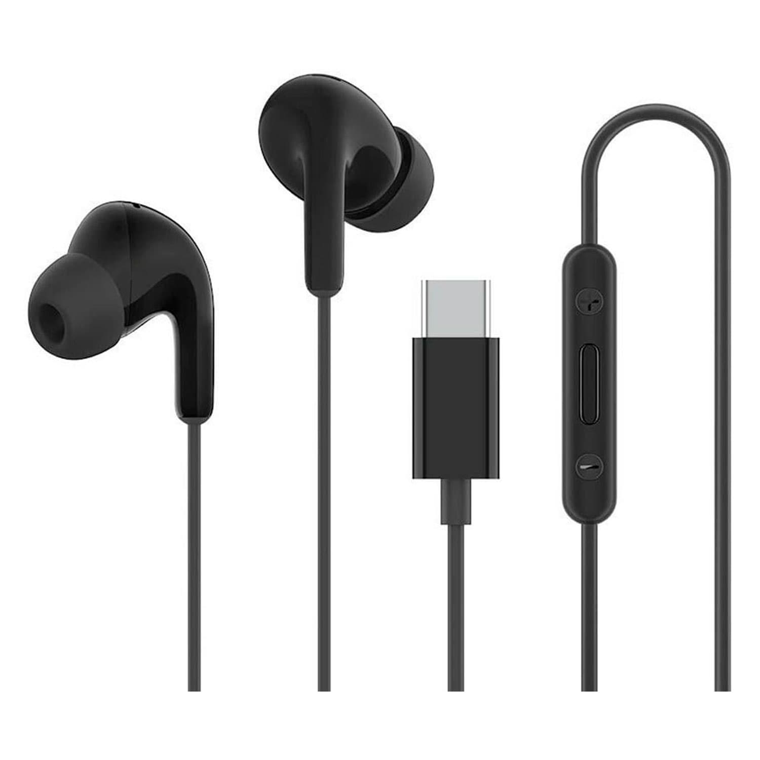 Fones intra-auriculares com fio Xiaomi Type-C, preto (M2413E1), imagem 1 de 1