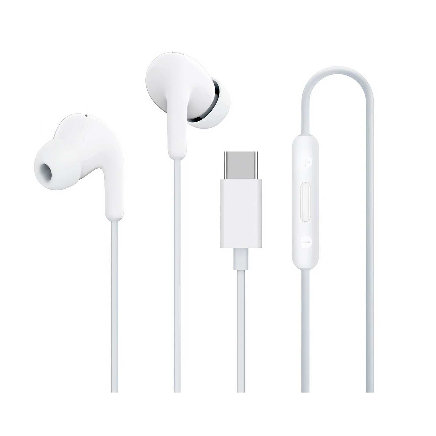 Fones intra-auriculares com fio Xiaomi Type-C, branco (M2413E1), imagem 1 de 1