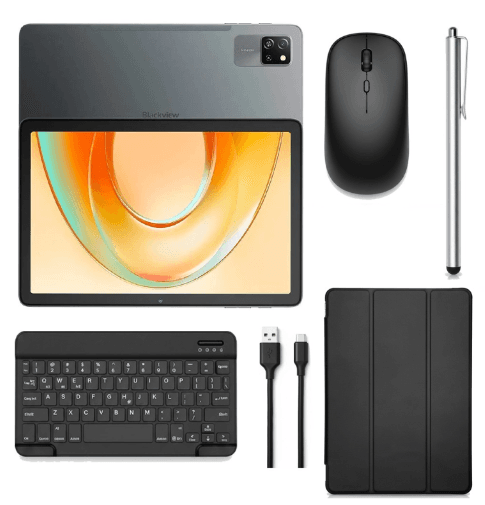 Blackview Tab 60 Pro Kit Tablet, 10,1", 8 GB RAM, 128 GB, Tastaturhülle, Stift und Maus, Grau, Bild 1 von 1