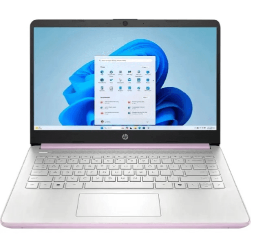 HP 14 (14-dq6104dx) Laptop, Intel N150, 4 GB RAM, 128 GB UFS, Lilac, image 1 of 2