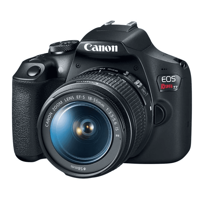 Canon EOS Rebel T7 DSLR Camera Kit, with EF-S 18-55mm IS II Lens, image 1 of 3