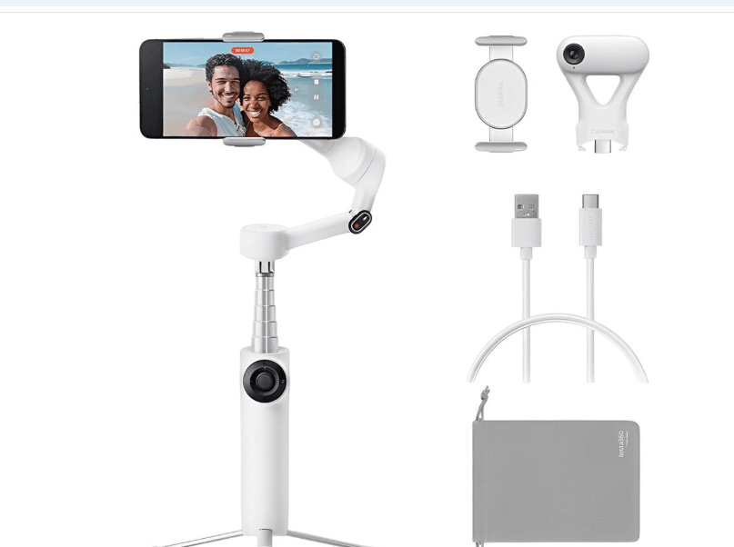 Insta360 Flow 2 AI Kit Smartphone Gimbal, White, image 1 of 1