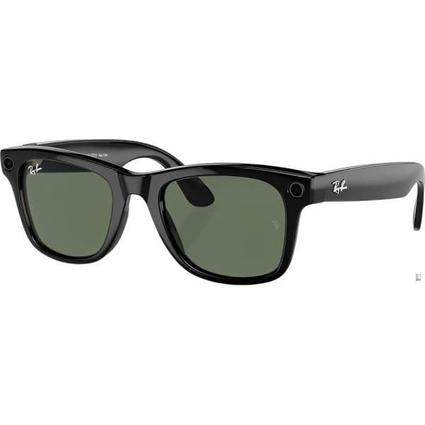 Óculos inteligentes Ray-Ban Meta Wayfarer (RW4008), preto brilhante