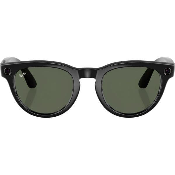 Óculos inteligentes Ray-Ban Meta Headliner Low Bridge (RW4009F), preto brilhante