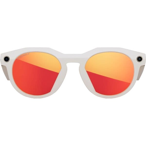Óculos inteligentes Oakley Meta HSTN, Warm Grey, lentes Prizm Ruby