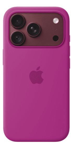 Capa Silicone Apple com MagSafe para iPhone 18 Pro, magenta, imagem 1 de 1