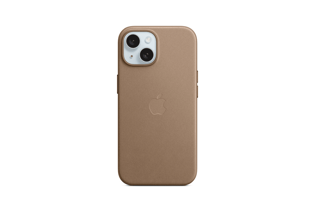Funda FineWoven Apple con MagSafe para iPhone 15, topo (MT3C3ZM/A), imagen 1 de 1