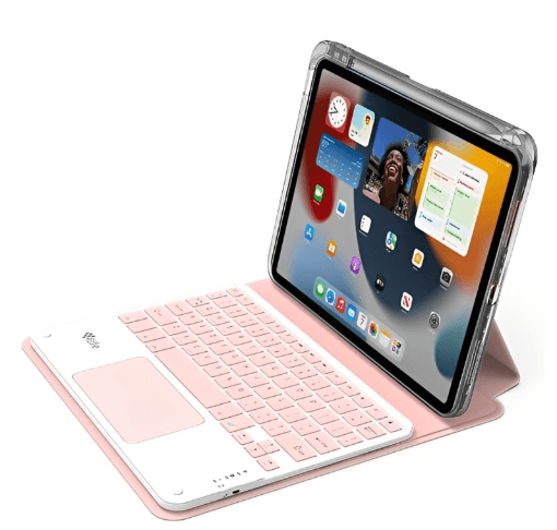 4Life 360° magnetische Tastaturhülle für iPad 10,9"/11" (10./11. Gen.), Pink, Bild 1 von 1
