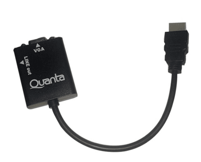 Quanta QTHDV34 HDMI to VGA Adapter with Audio, image 1 of 1