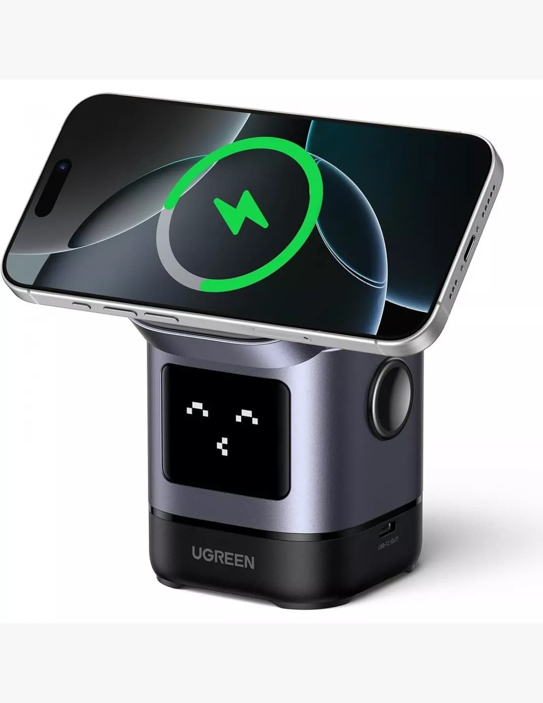 Carregador sem fio UGREEN W709 2 em 1 Qi2 15 W, imagem 1 de 1
