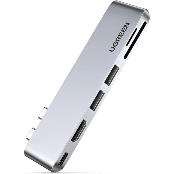 Hub USB-C 6 em 1 UGREEN para MacBook (HDMI 4K, SD/TF, USB 3.0), imagem 1 de 1
