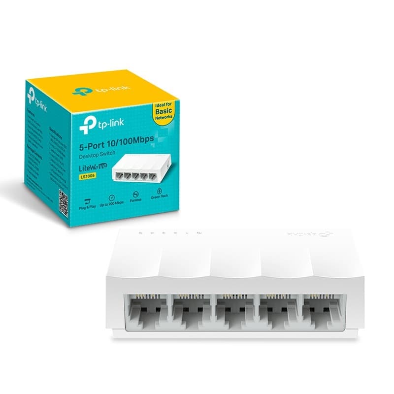 TP-Link LS1005 5-Port 10/100 Mbit/s Desktop-Switch, Bild 1 von 1