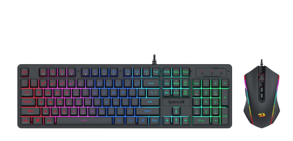 Kit gamer de teclado y mouse Redragon S107 RGB, imagen 1 de 1