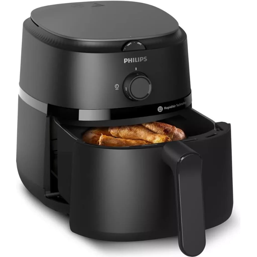 Philips NA120/00 Heißluftfritteuse, 4,2 L, 1500 W, Schwarz