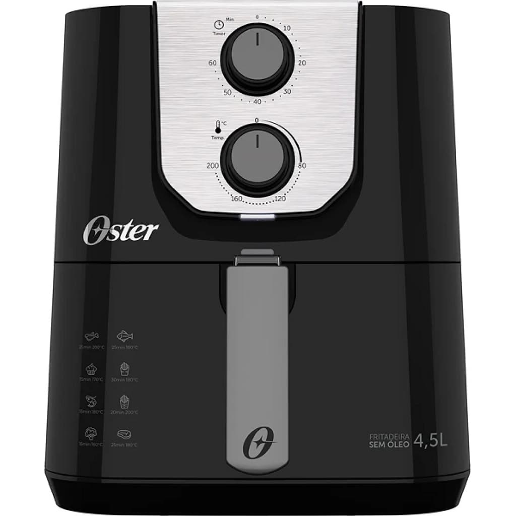 Fritadeira sem óleo Oster Perform OFRT510-220, 4,5 L, 1500 W, preto, imagem 1 de 3