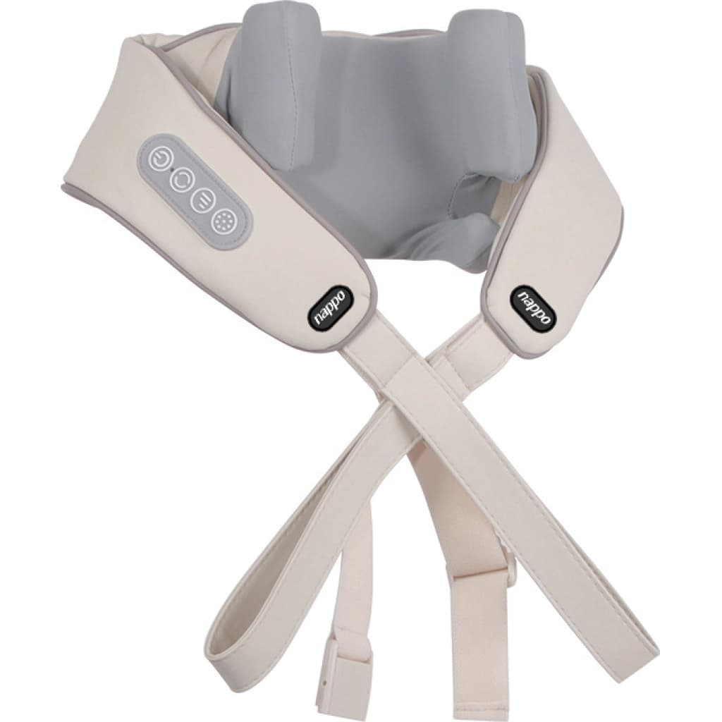 Nappo NPM-208 Cordless Neck, Back and Shoulder Massager with Heat, Beige