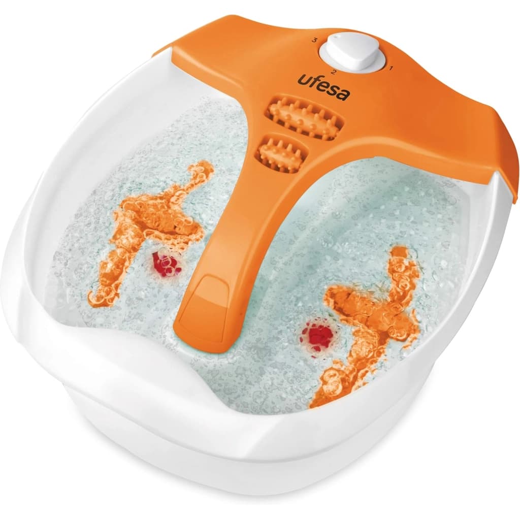 Ufesa BH5700 Foot Spa Massager with Bubbles, Vibration and Infrared Heat