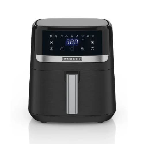 Black+Decker Purifry AFBD62 Heißluftfritteuse, 5,5 L, 1500 W, Schwarz