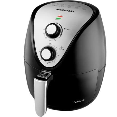 Mondial AF-30I Heißluftfritteuse, 3,5 L, 1500 W, Schwarz