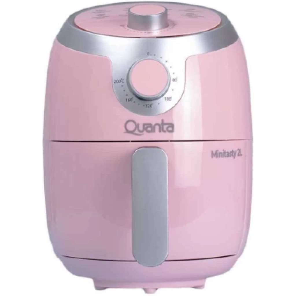 Quanta MiniTasty QTAF230 Heißluftfritteuse, 2 L, 1000 W, Rosa