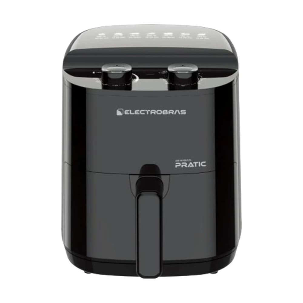 Electrobras Pratic EBAF-37 Heißluftfritteuse, 3,7 L, 1400 W, Schwarz