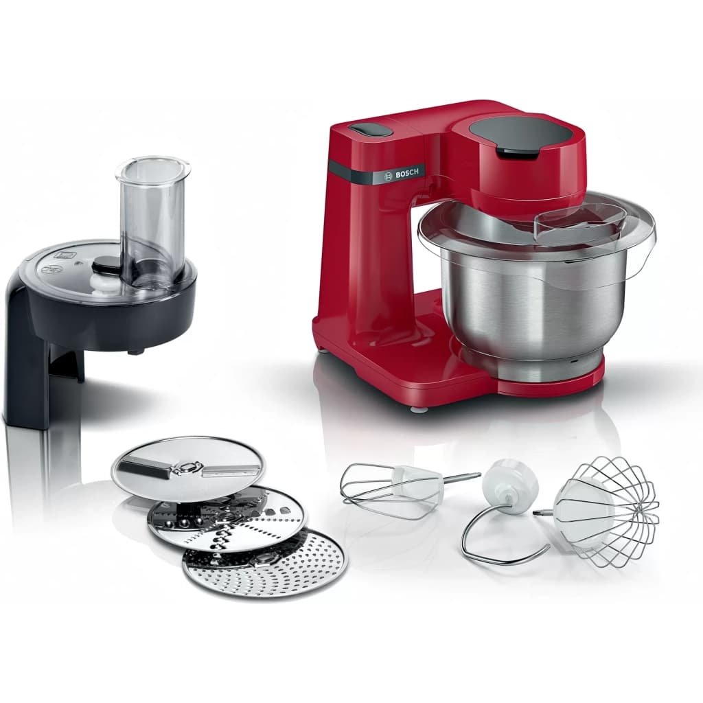 Batidora planetaria Bosch MUM Serie 2 MUMS2ER01, 3,8 L, 700 W, rojo