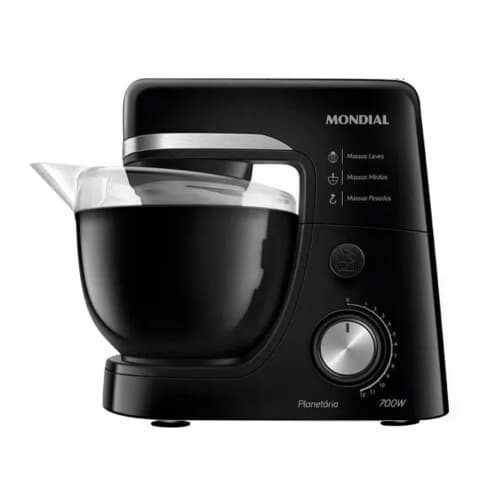 Batidora planetaria Mondial BP-03B, 4,5 L, negro