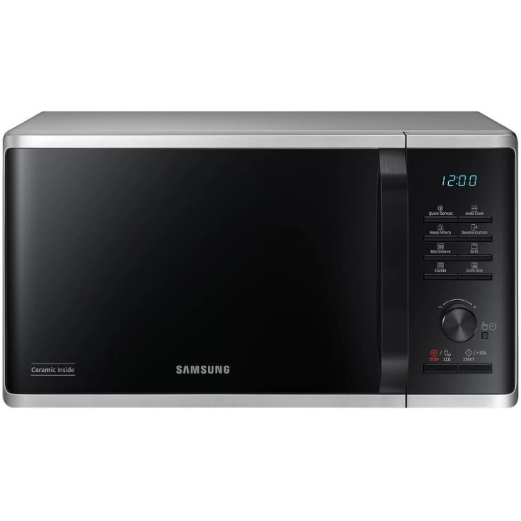 Microondas Samsung MG23K3515AS, 23 L, 800 W, plateado