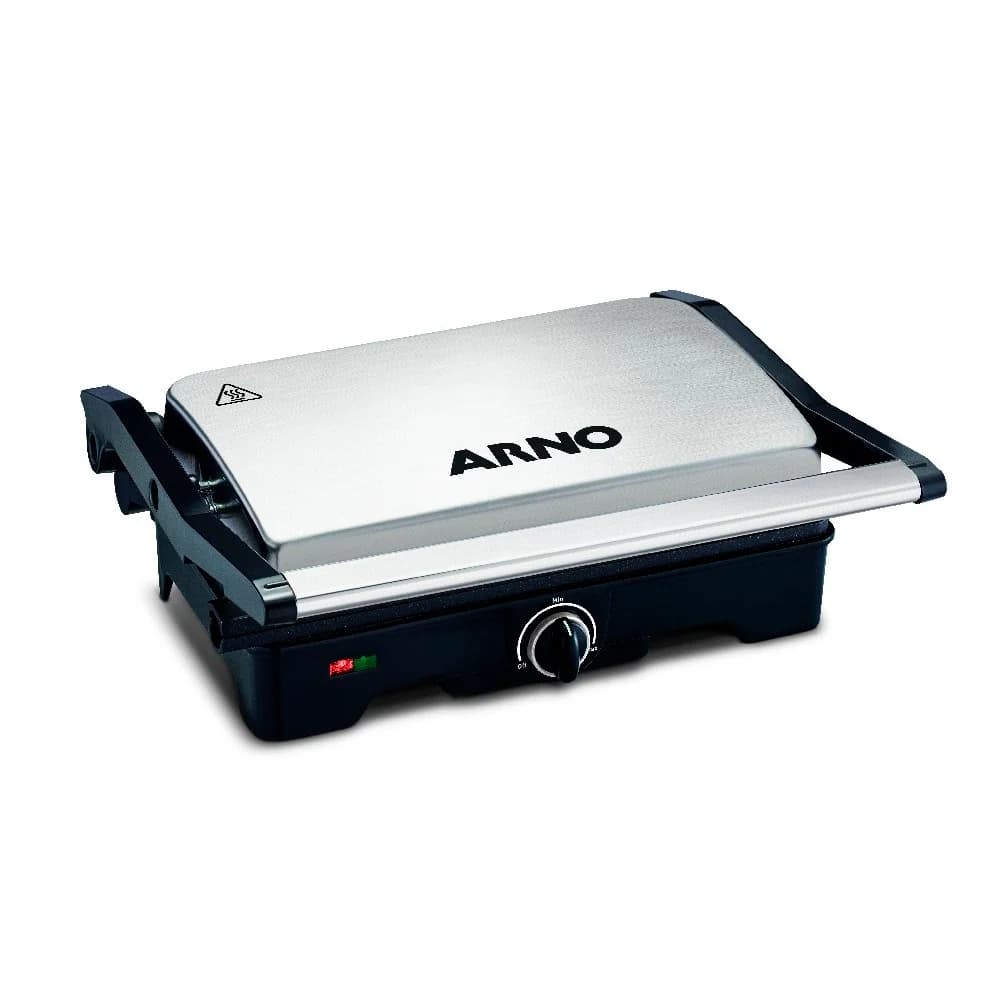 Grill eléctrico de contacto Arno Grill Dual Inox, 1100 W, acero inoxidable, imagen 1 de 4