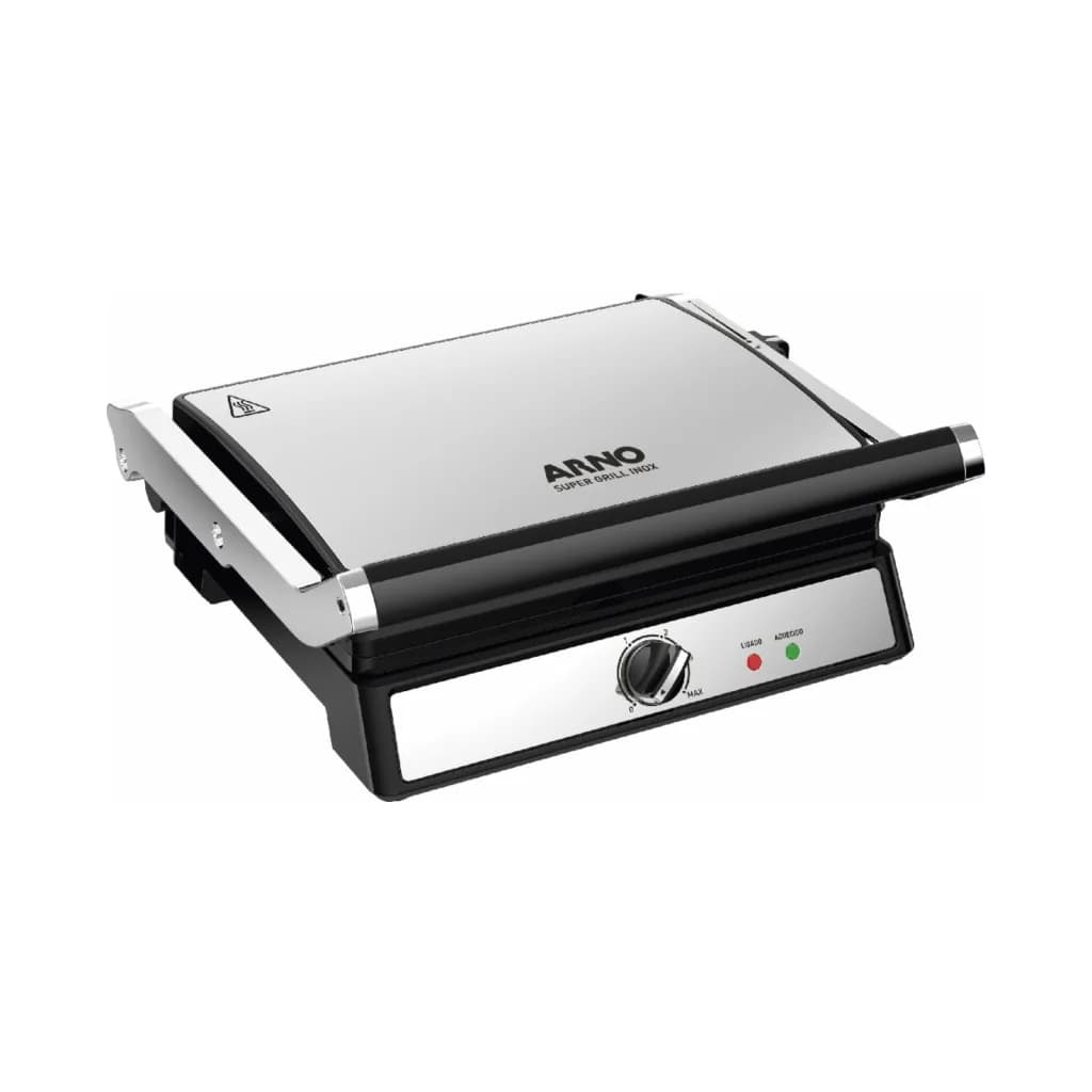 Arno Super Grill XL Premium Kontaktgrill, 1830 W, Edelstahl, Bild 1 von 5