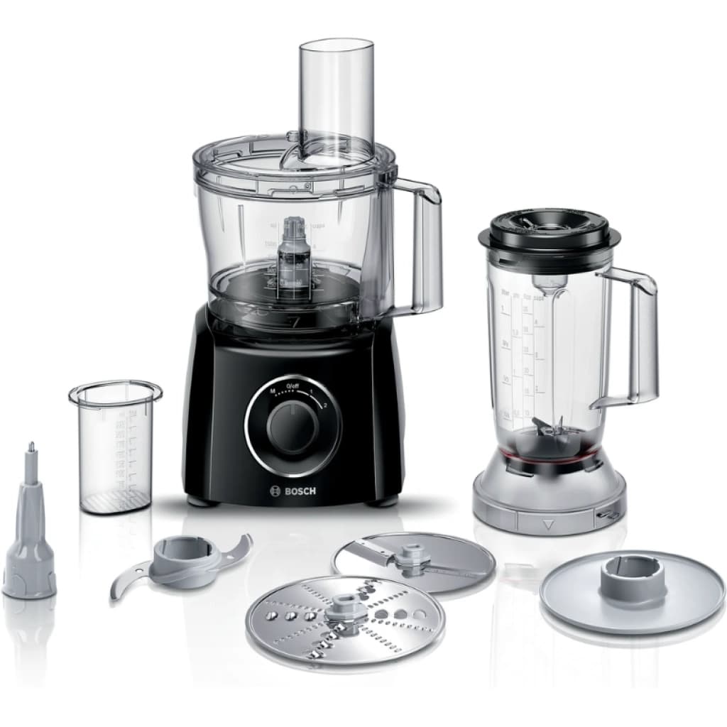 Procesadora de alimentos Bosch MultiTalent 3 MCM3201B, 2,3 L, 800 W, negro