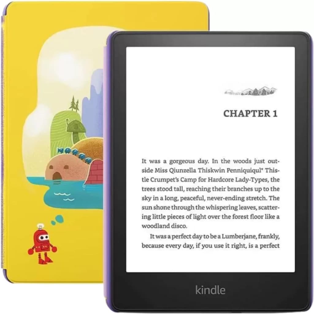 Amazon Kindle Paperwhite Kids E-Reader, 6.8", 16 GB, Robot Dreams Cover (11th Gen)