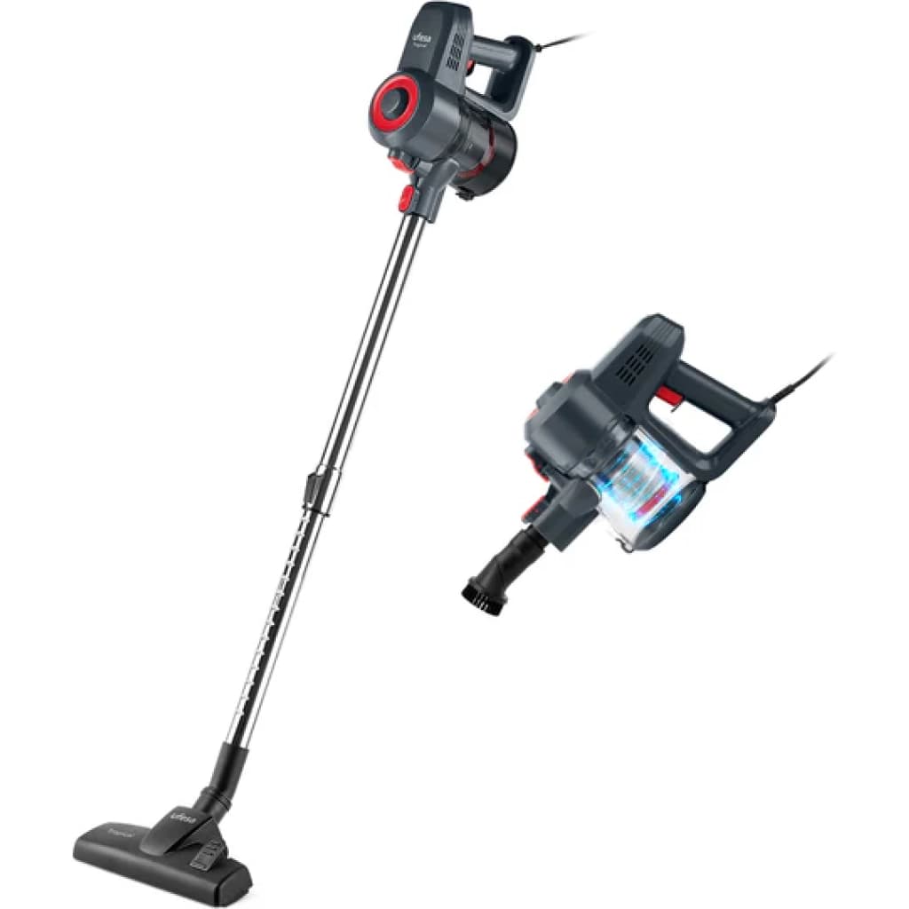 Aspiradora vertical 2 en 1 Ufesa Tropical con cable, 600 W, HEPA, negra, imagen 1 de 5