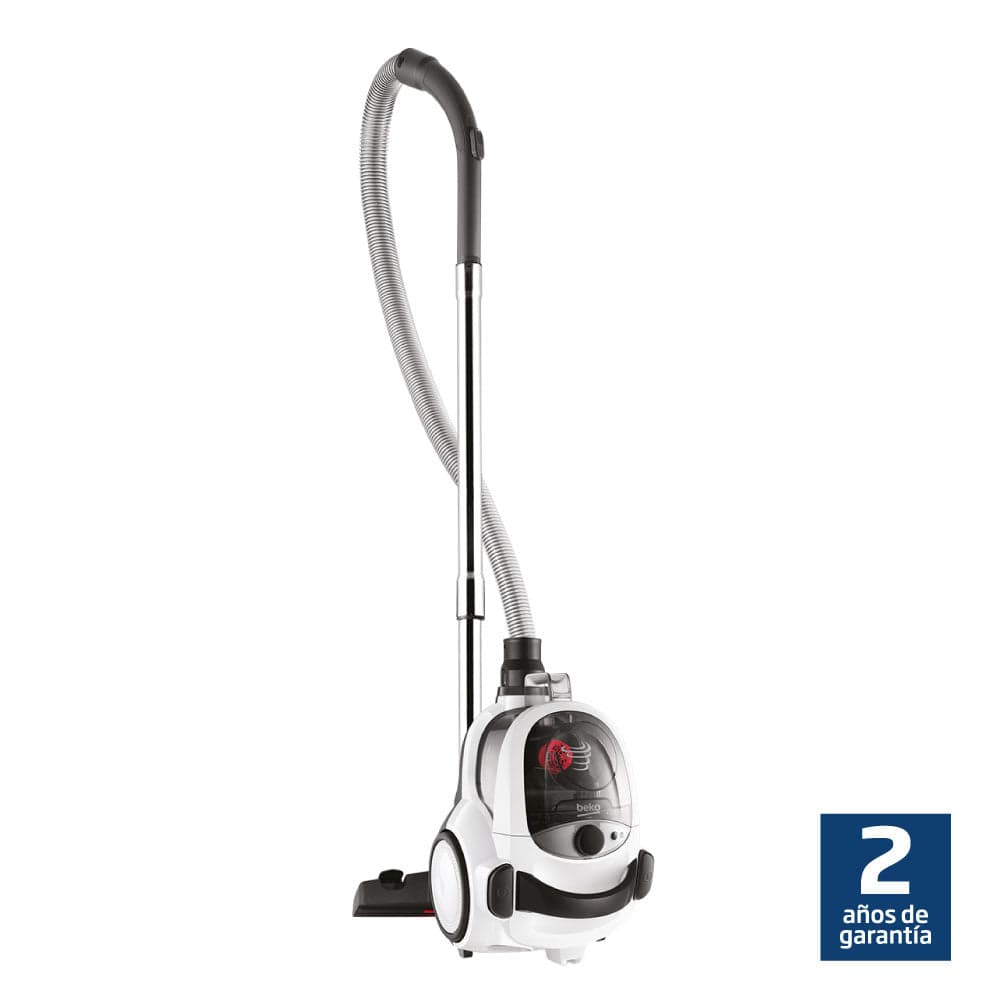 Aspiradora de arrastre sin bolsa Beko BKS5423 con filtro HEPA, 1,8 L, blanca