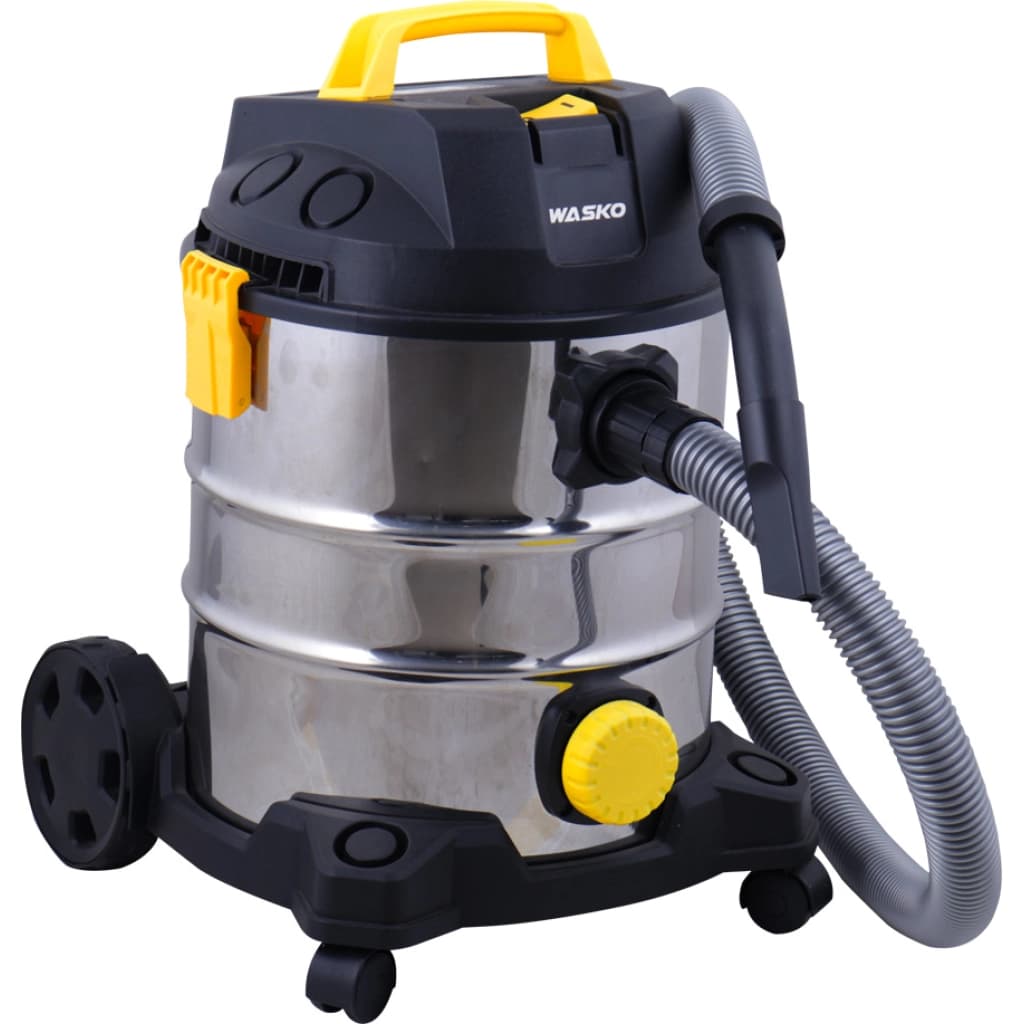 Wasko Energy 25 Wet and Dry Vacuum, 1200 W, 25 L Stainless Steel