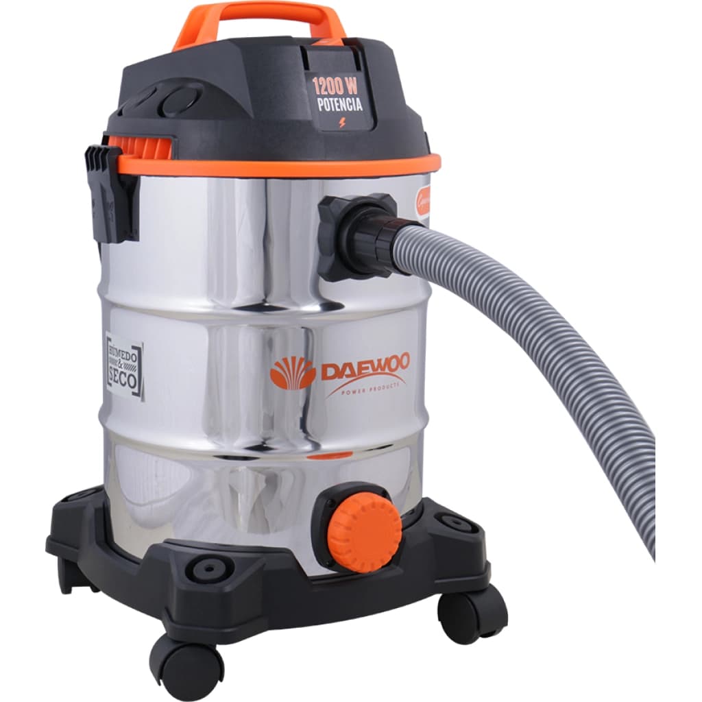Daewoo DAVCW90 Wet and Dry Vacuum, 1200 W, 30 L Stainless Steel