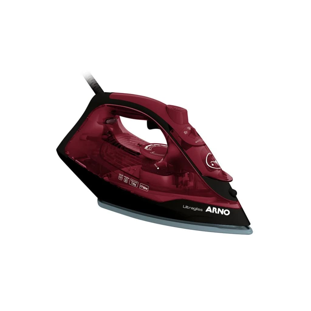 Ferro a vapor Arno UltraGliss FMV, 1.750 W, base Durilium AirGlide, 270 ml, bordô, imagem 1 de 3