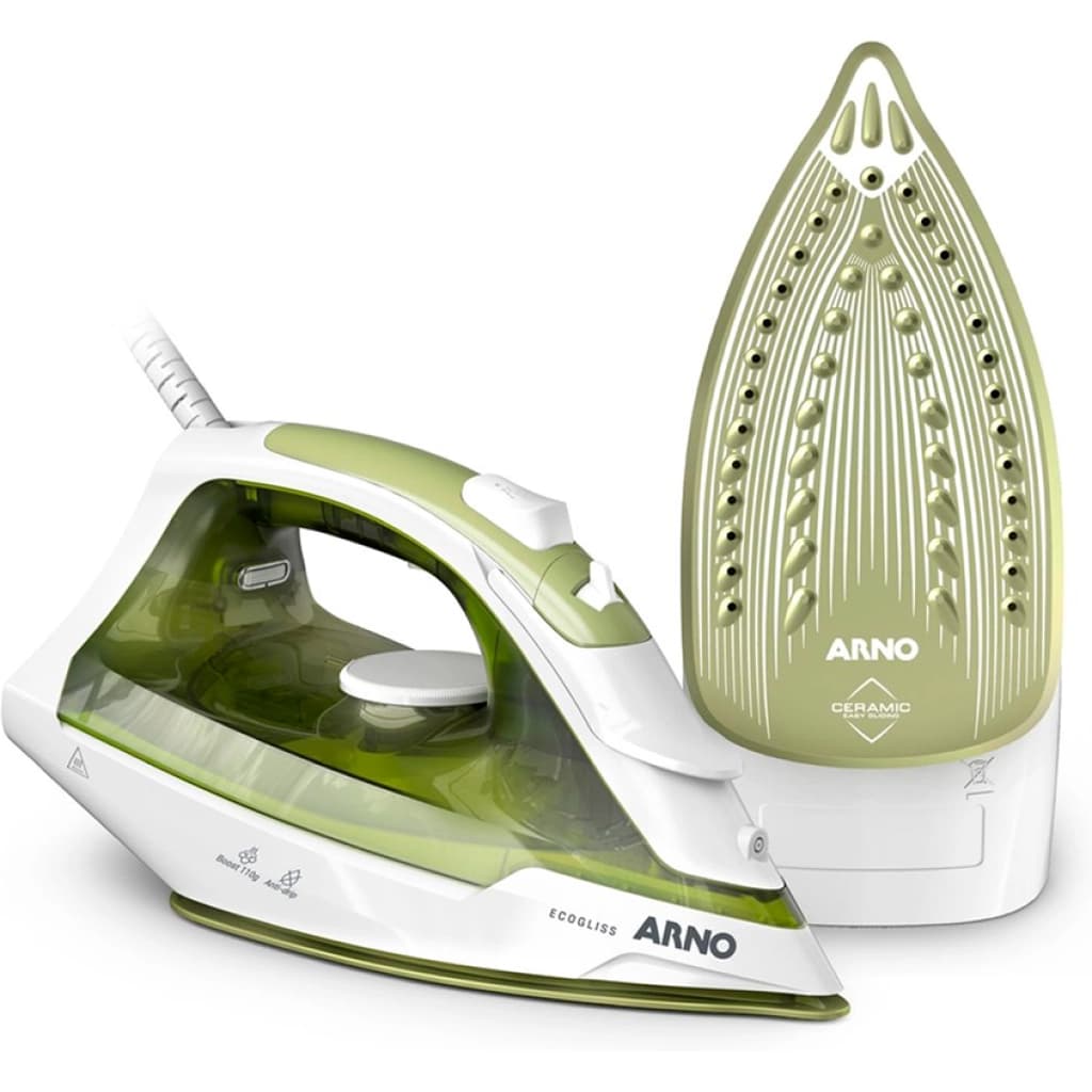 Plancha a vapor Arno EcoGliss FV2C34B2, 1.830 W, suela cerámica, 240 ml, verde, imagen 1 de 1