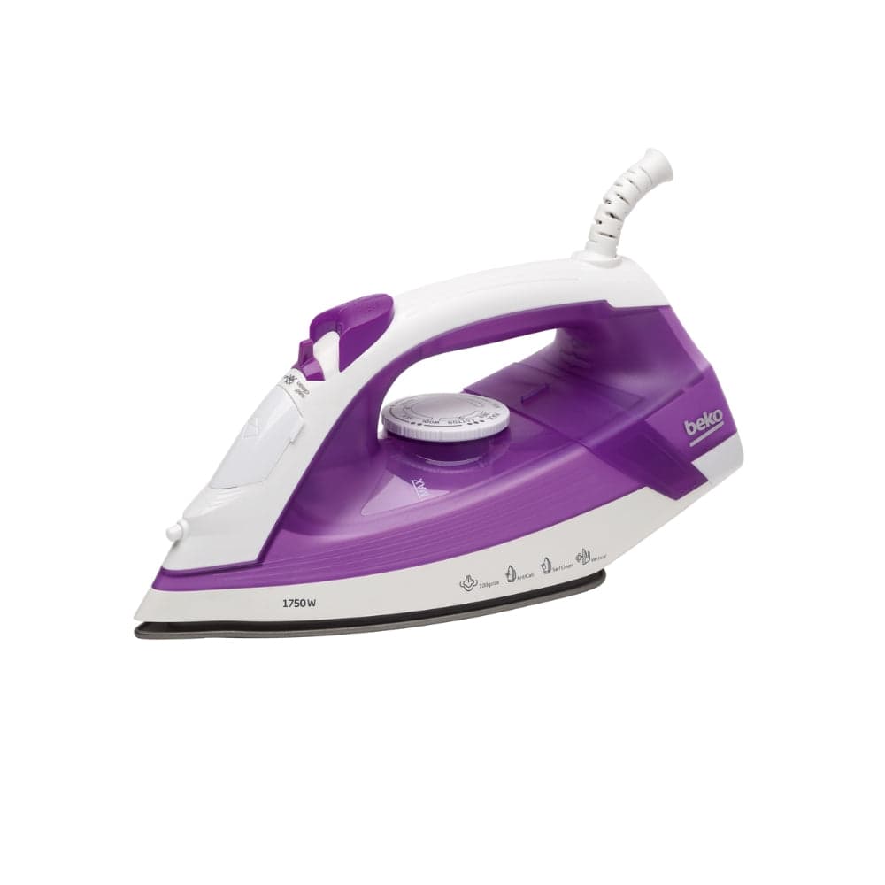 Beko SIM3617 Steam Iron, 1,800 W, Non-Stick Soleplate, 220 ml, Purple, image 1 of 2