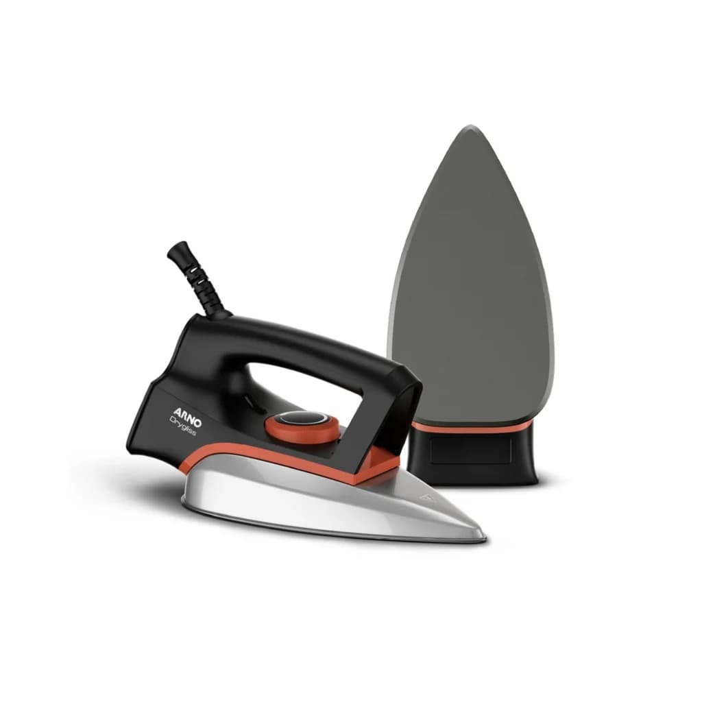 Arno Drygliss FS3110B2 Dry Iron, 1,100 W, Non-Stick Soleplate, Black/Orange, image 1 of 4