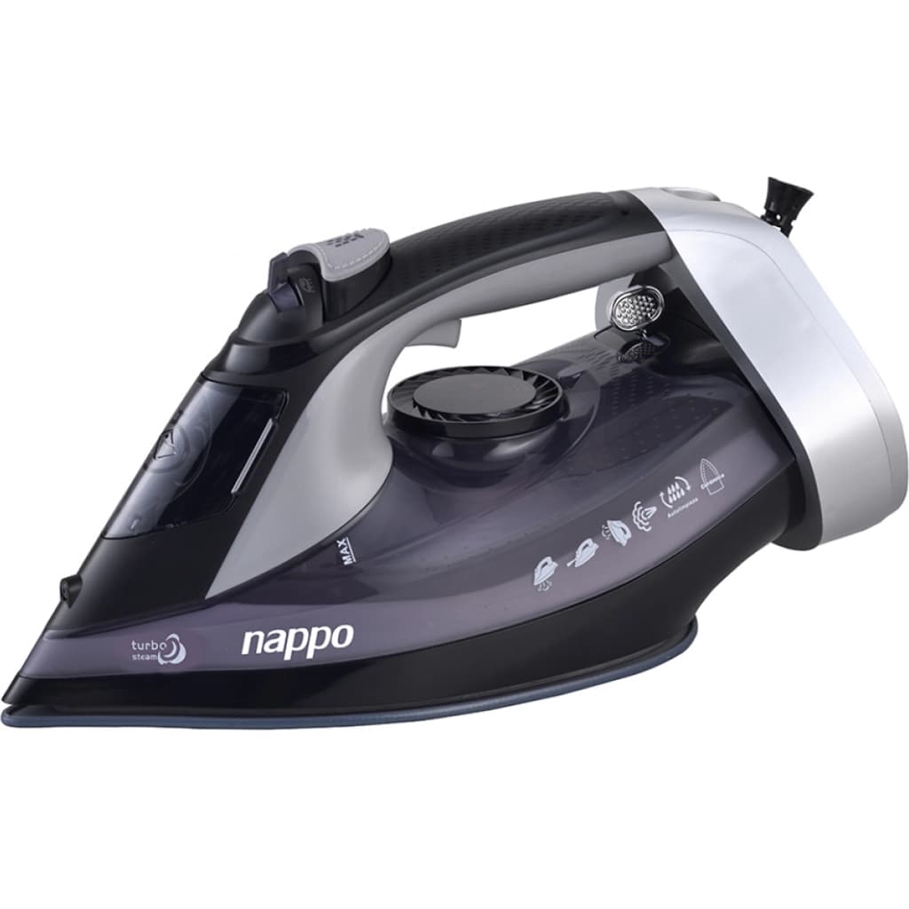 Nappo NEP-230 Cordless Steam Iron, 2,200 W, Ceramic Soleplate, 300 ml, Dark Grey, image 1 of 1