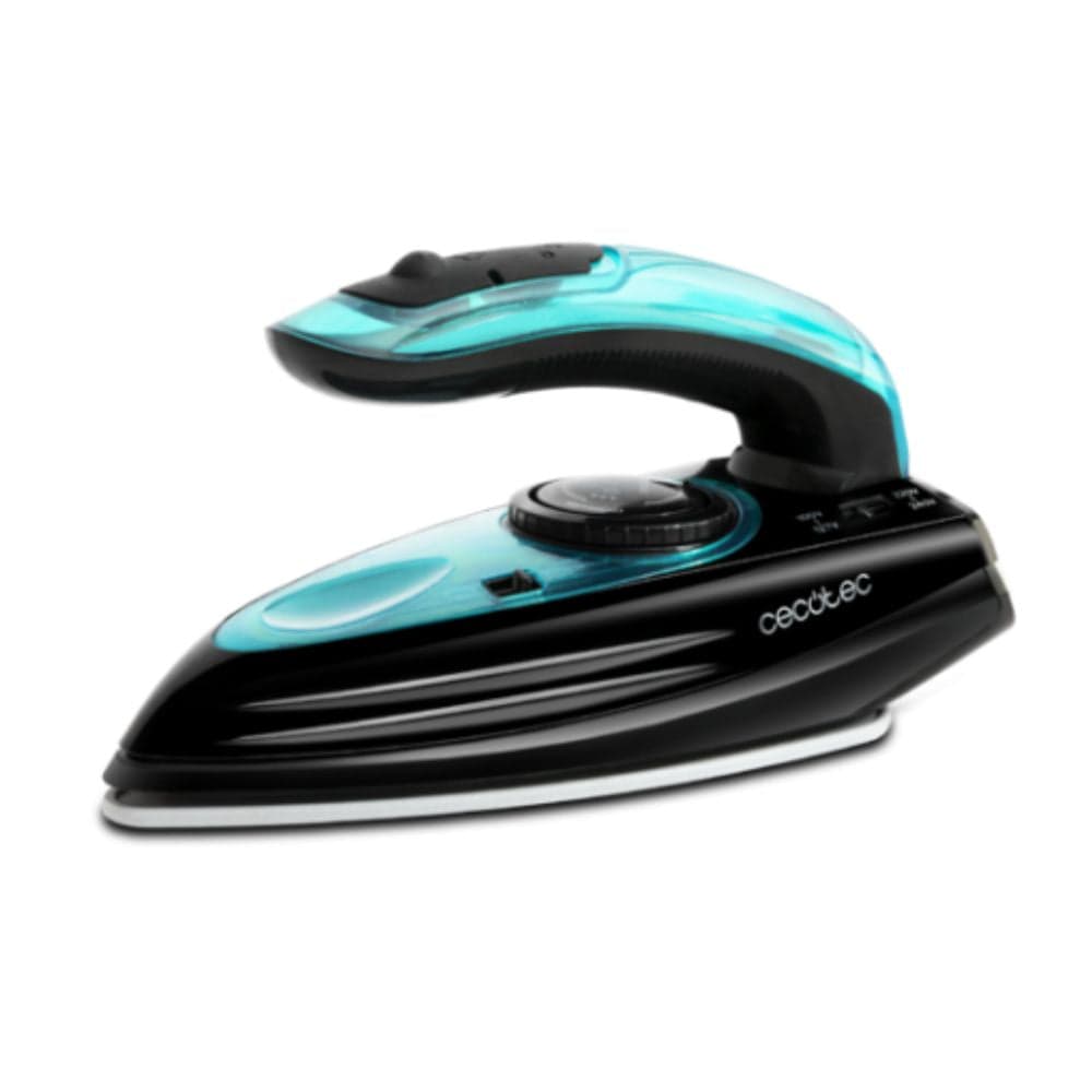 Cecotec GoForce Reise-Dampfbügeleisen, 1.200 W, Titansohle, 60 ml, Schwarz/Türkis, Bild 1 von 2