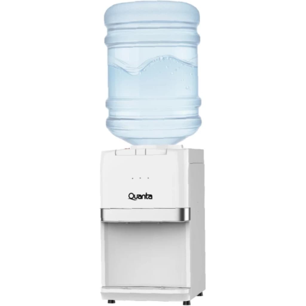 Bebedero de mesa Quanta QTBEM70, agua fría y caliente, con compresor, blanco