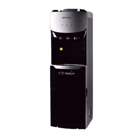 Bebedero con fabricadora de hielo FTX WD2-IMHC, agua fría, caliente y natural, con compresor, negro/plata