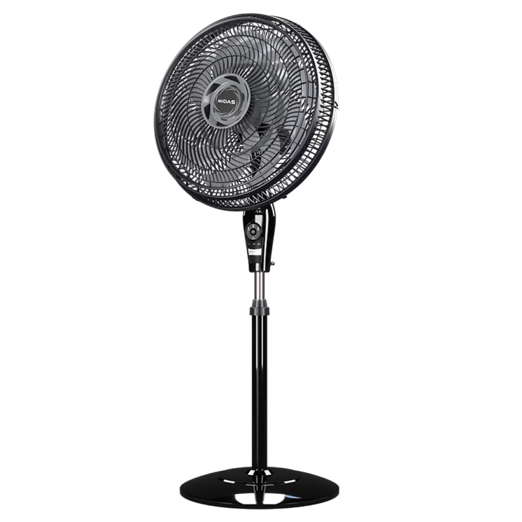 Ventilador de pie Midas Neo Air 15 MD-FSBRM, 40 cm, 15 aspas, 3 velocidades, 140 W, negro, imagen 1 de 1