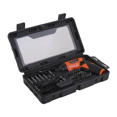 Atornillador a batería Daewoo DAS35XL 3,6 V con puntas y maletín