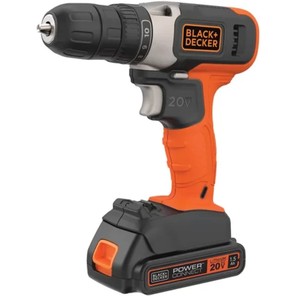 Taladro atornillador Black+Decker BCD702 20 V, 10 mm, con batería y cargador