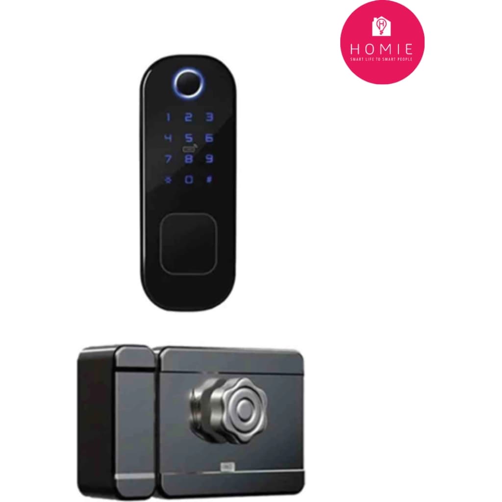 Homie WLAN-Smart-Türschloss mit Fingerabdruck, PIN und RFID-Karte
