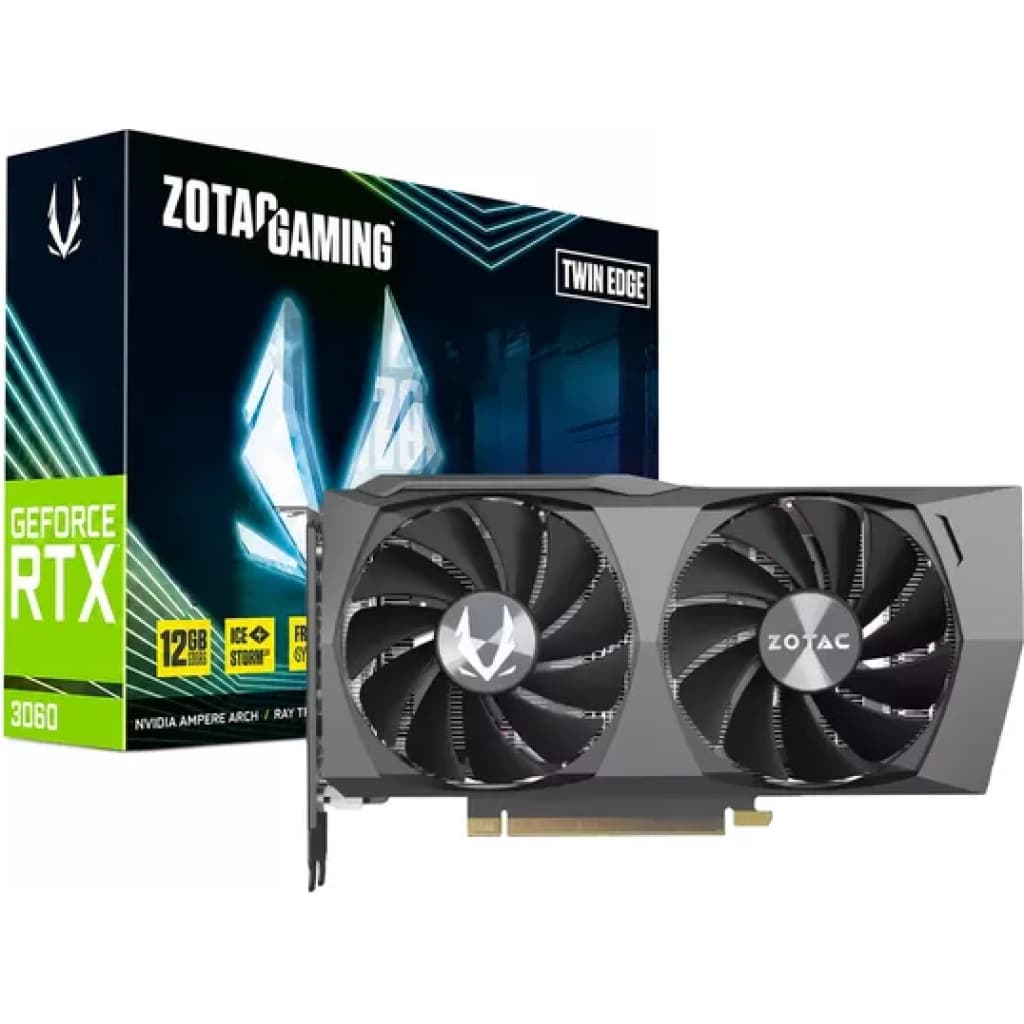 Placa de video Zotac Gaming GeForce RTX 3060 Twin Edge, 12 GB GDDR6